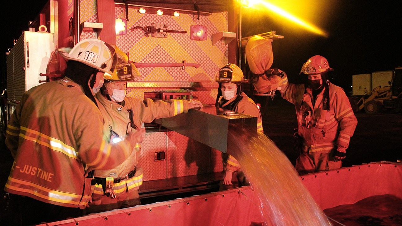 Une pratique importante pour les pompiers de Sainte-Marthe