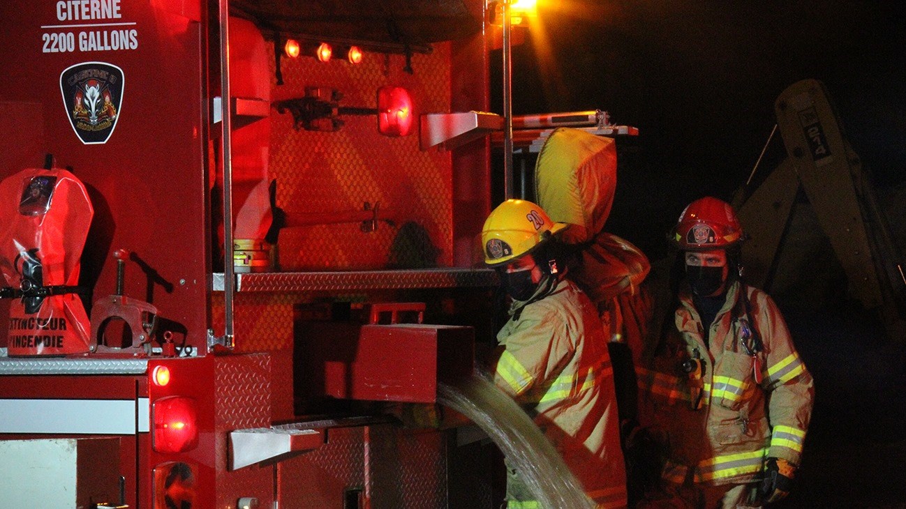 Une pratique importante pour les pompiers de Sainte-Marthe