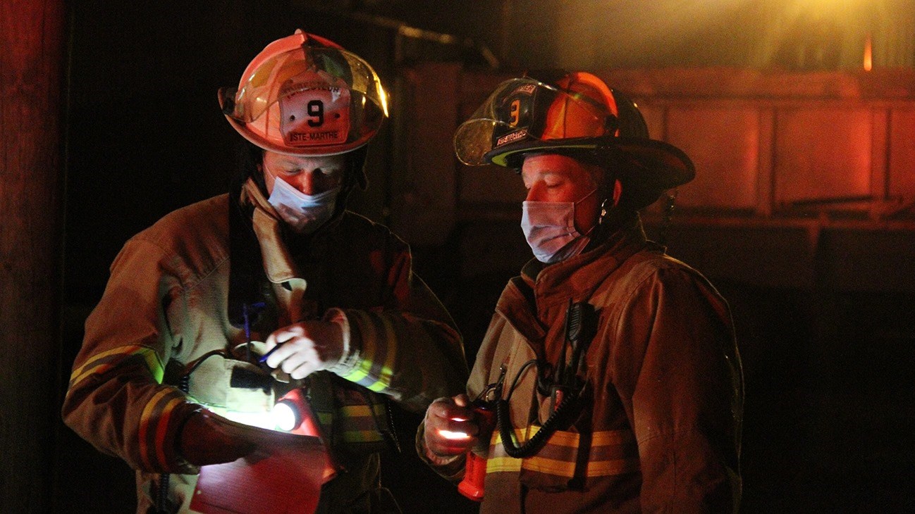 Une pratique importante pour les pompiers de Sainte-Marthe