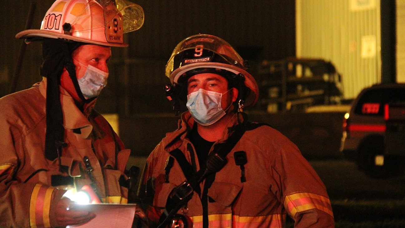 Une pratique importante pour les pompiers de Sainte-Marthe