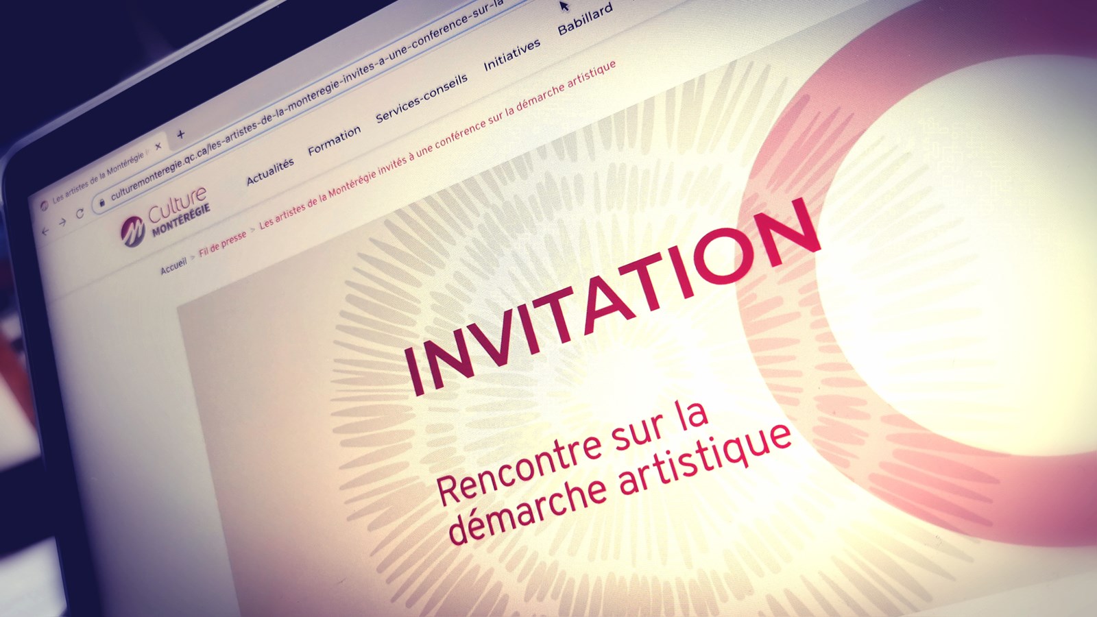 Une conférence sur la démarche artistique pour les artistes de la Montérégie