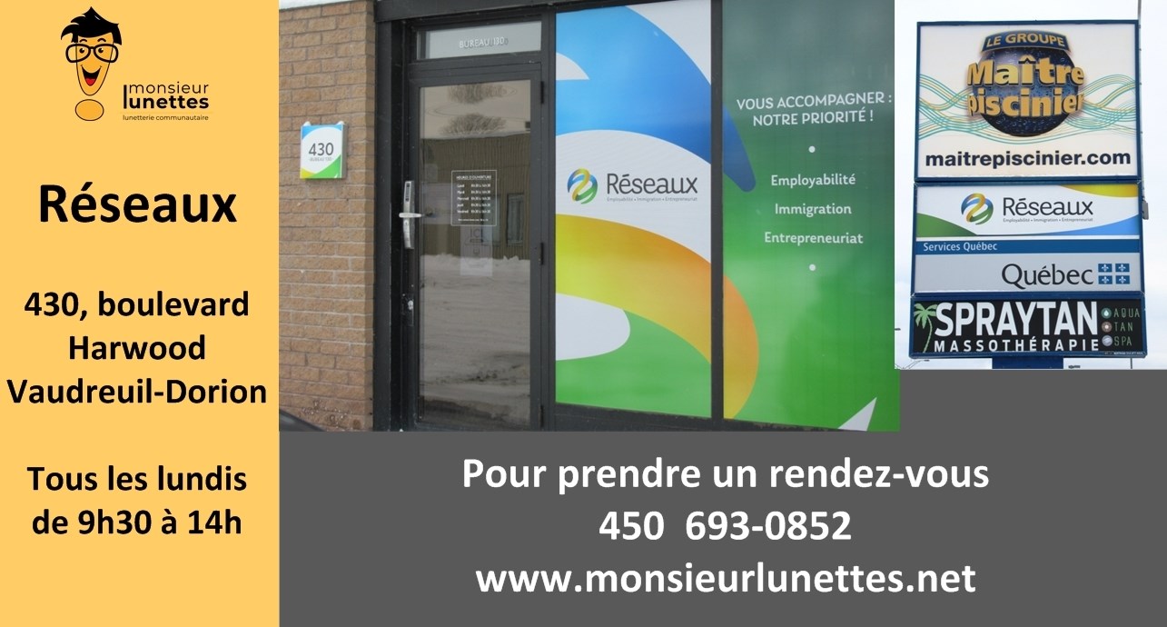 Monsieur Lunettes s'installe à Vaudreuil-Dorion