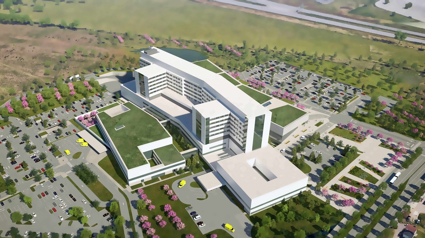 Dévoilement des maquettes du futur hôpital