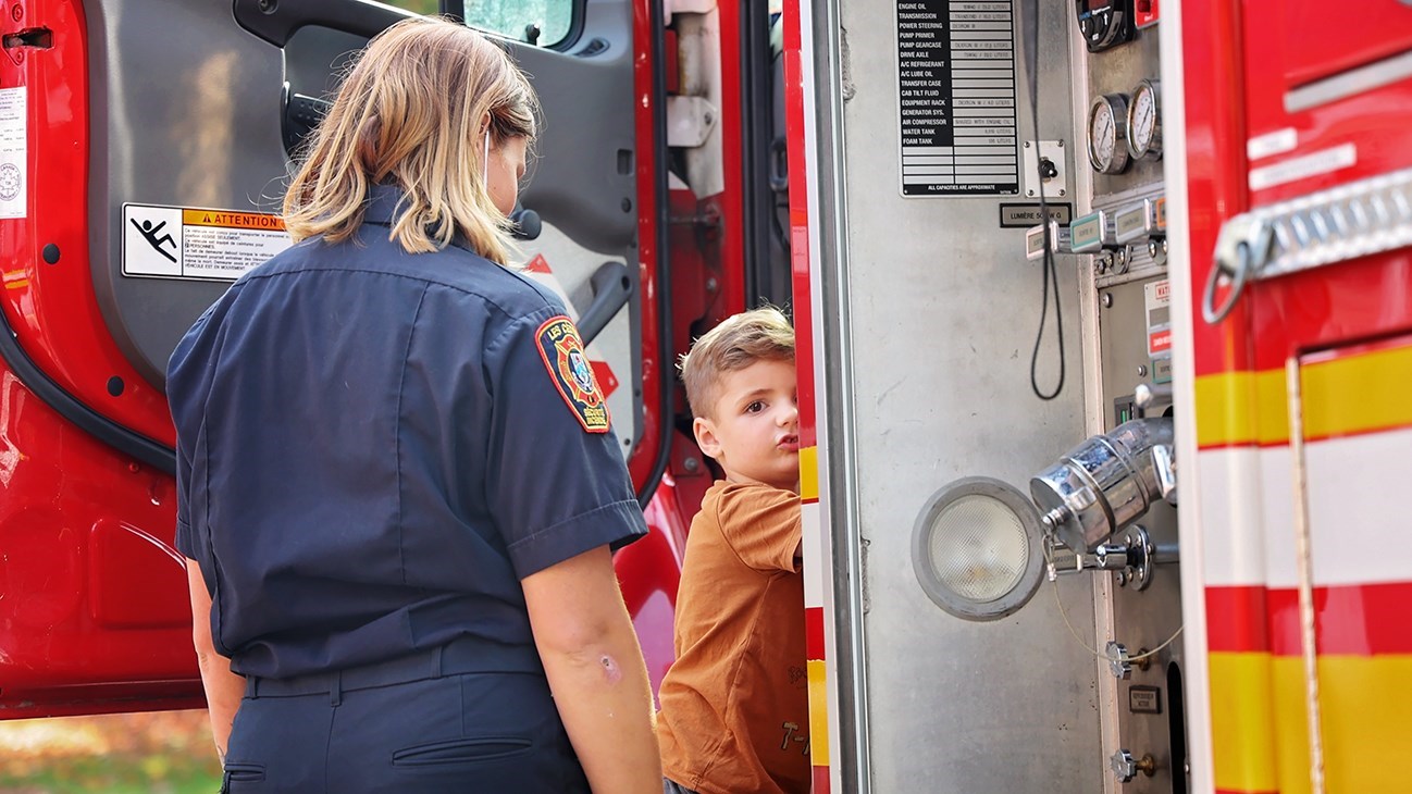 Petits et grands ont pu rencontrer les pompiers de Les Cèdres ce samedi