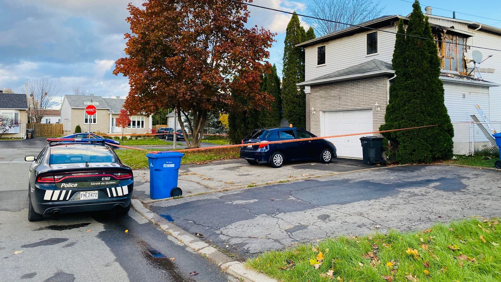 La SQ confirme le décès dans l'incendie survenu plus tôt à Vaudreuil-Dorion