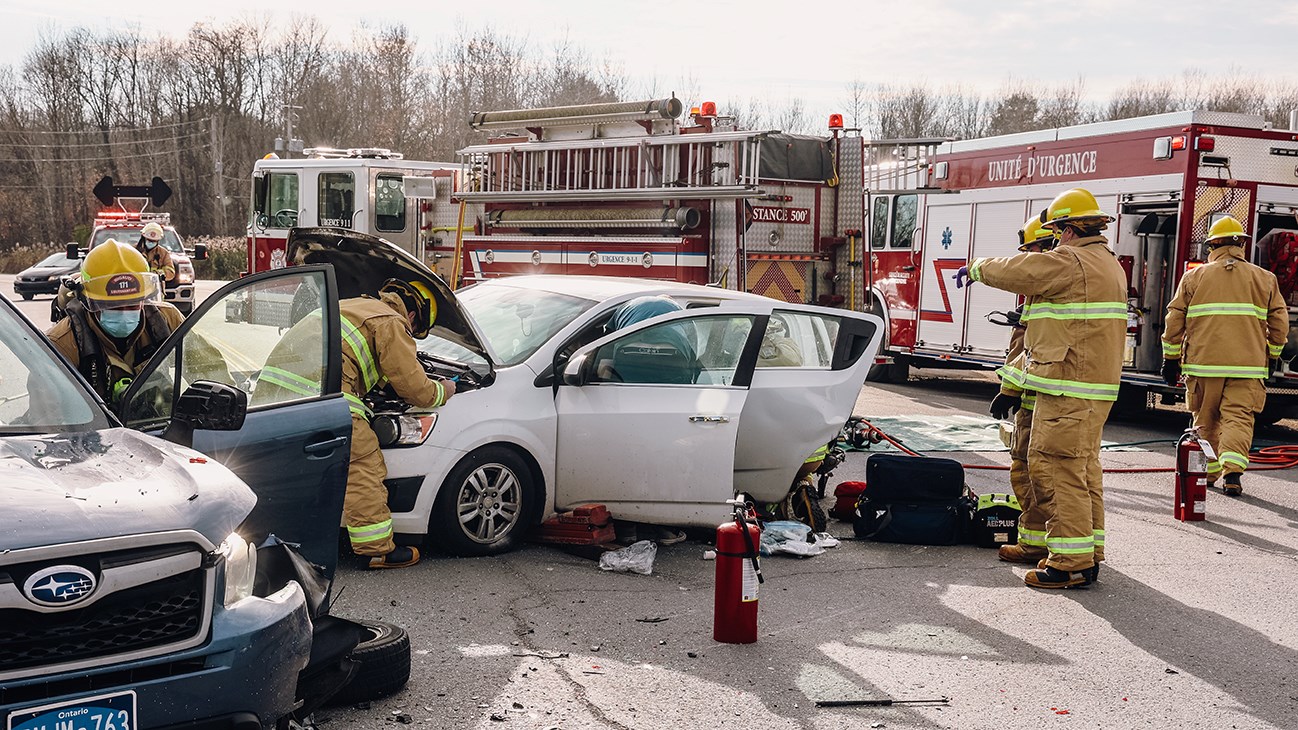 Une collision entre trois véhicules fait trois blessés sur la route 201 à Rigaud