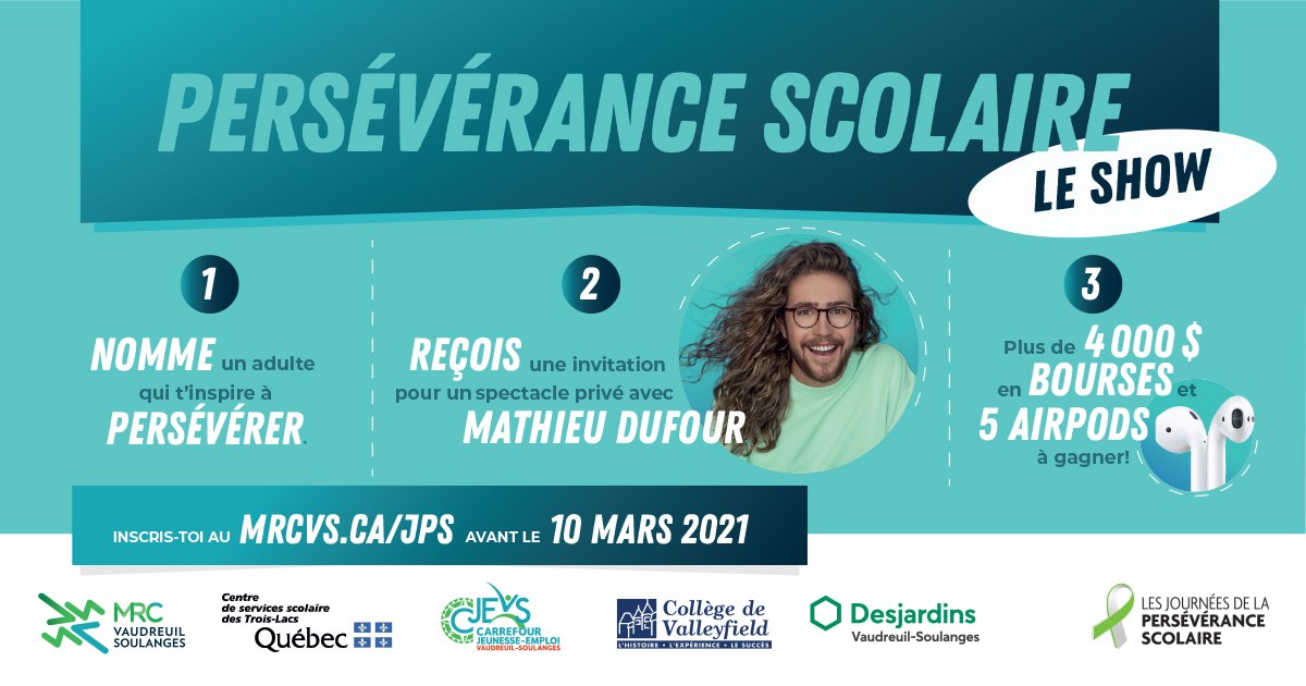Mathieu Dufour et la MRC font front commun pour la persévérance scolaire