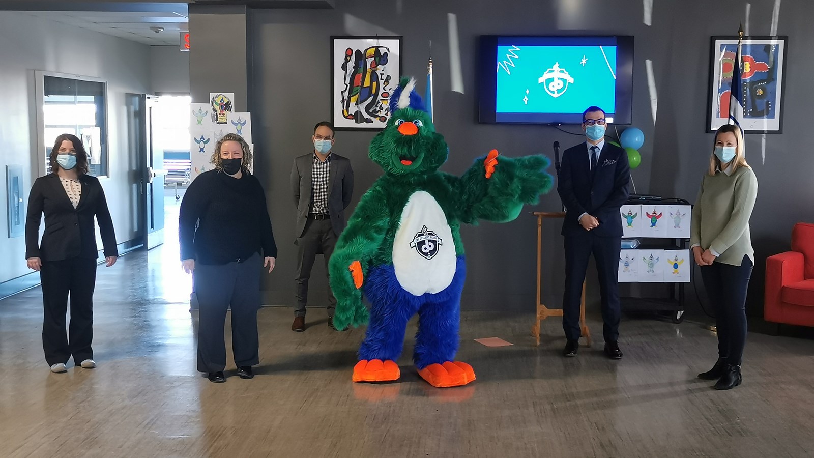 Une nouvelle mascotte pour les Voltigeurs