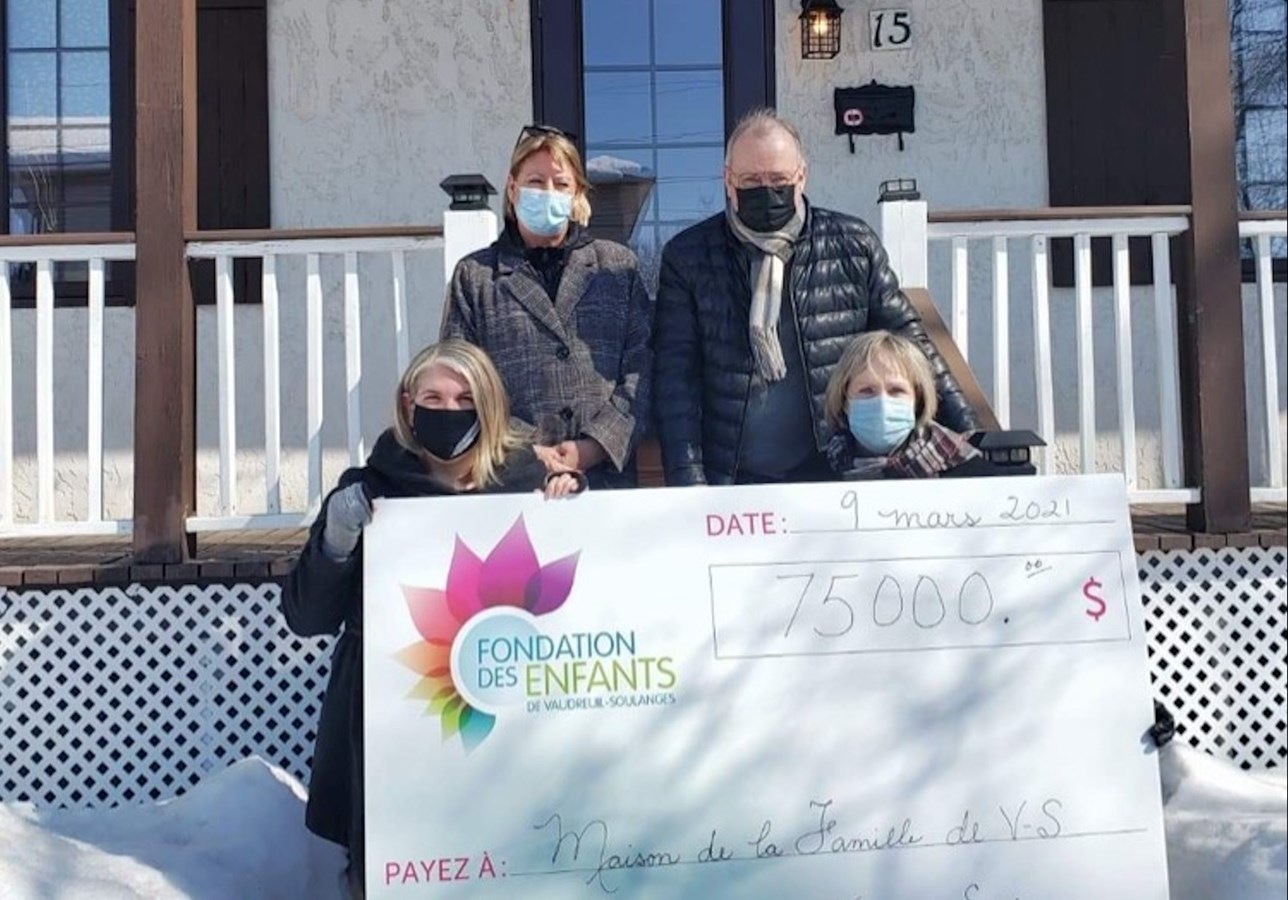 Un don généreux pour la Maison de la Famille