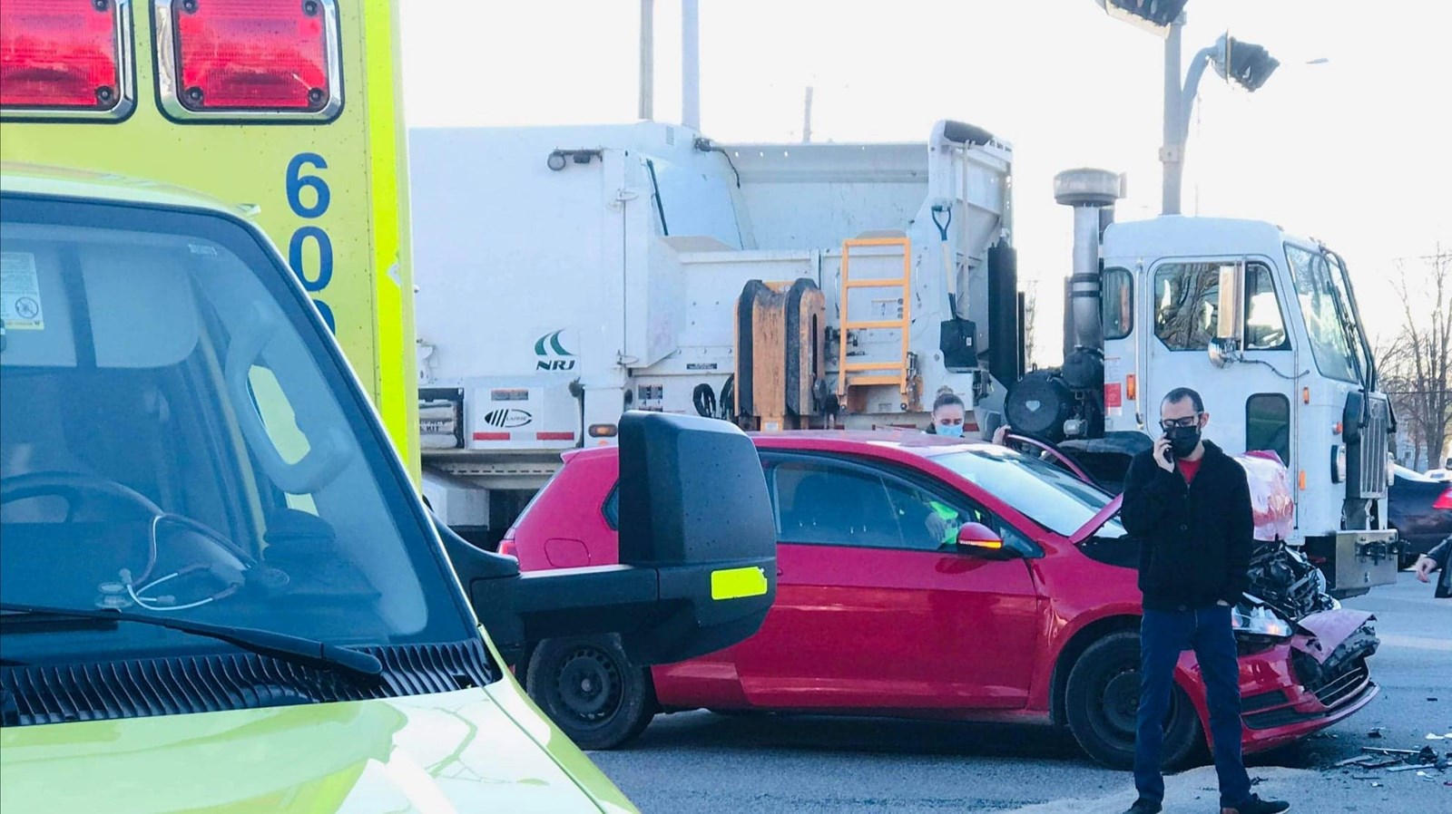 Accident sur l'autoroute 20 Ouest à L'Île-Perrot
