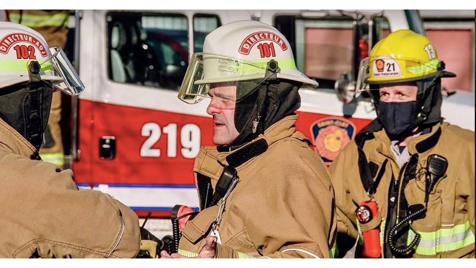 Le directeur du Service de sécurité incendie de Saint-Clet, Michel Bélanger a supervisé l'intervention hors route