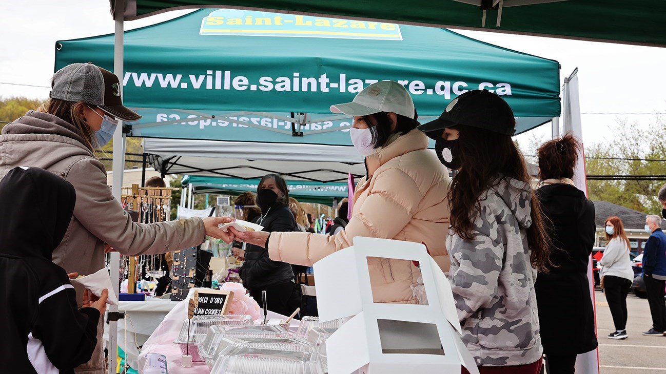 Ouverture du Marché local de Saint-Lazare