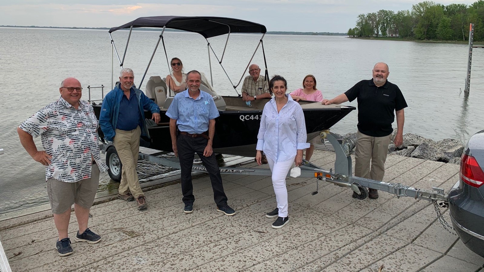 Normand Pigeon (conseiller – district 5), Jean Fournel (conseiller – district 6), Katherine Vincent (directrice générale), Daniel Lauzon (conseiller – district 3), Bruno Roy (conseiller – district 2), Natalia Pereira (conseillère – district 1), Danie Deschênes (mairesse de NDIP) et Bernard Groulx (conseiller – district 4)