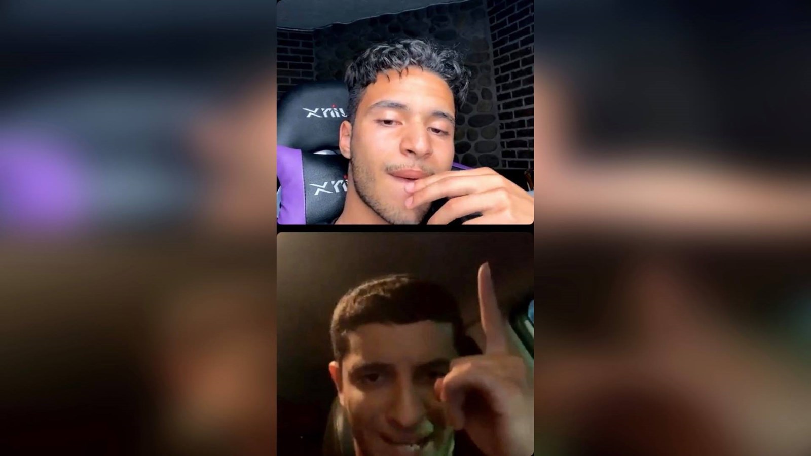 Art du malaise et Luca Toni lors du live Instagram de ce mercredi.