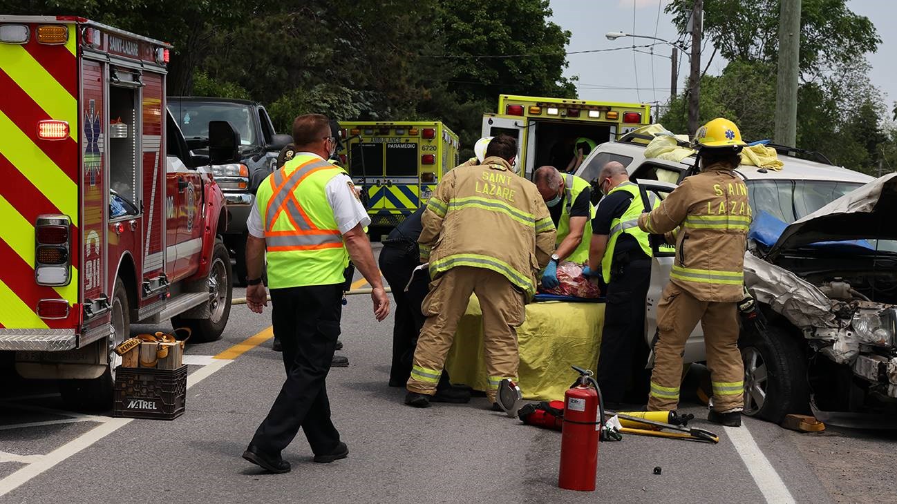 Un accident fait deux blessés à Saint-Lazare