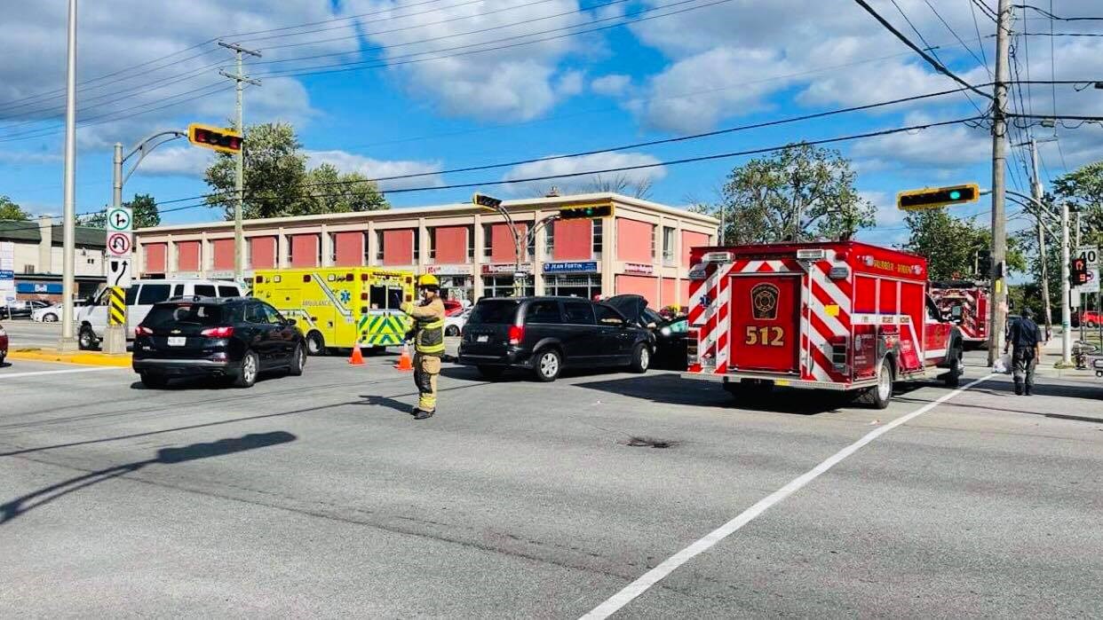 Collision avec blessé à Vaudreuil-Dorion