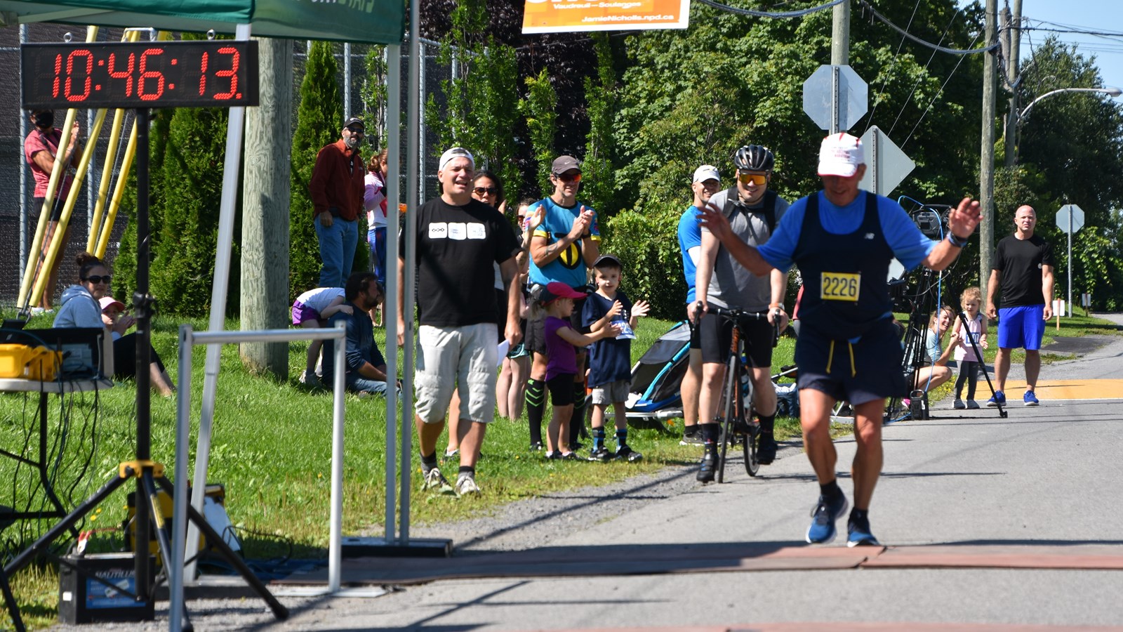 Mario Landreville, coureur de 76 ans.