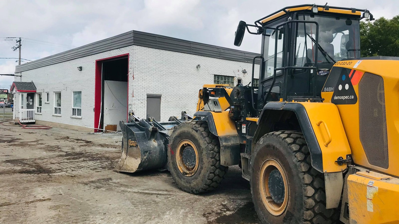 Démolition de l'ancienne caserne incendie de Vaudreuil-Dorion