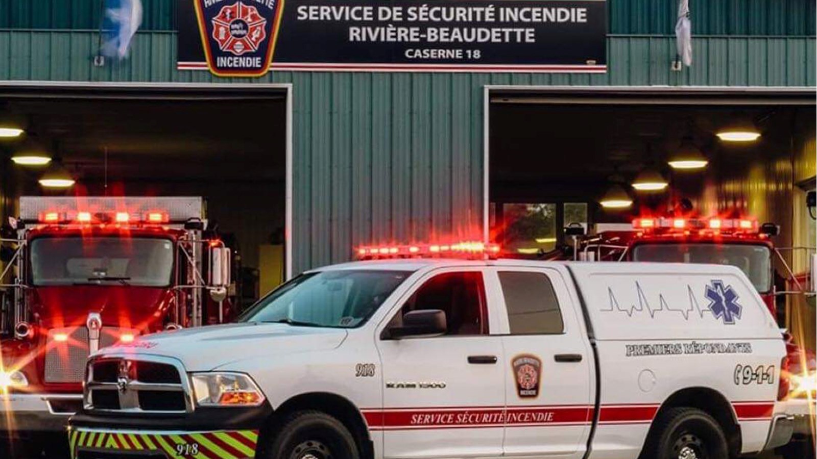 Les pompiers de Rivière-Beaudette en renfort en Ontario