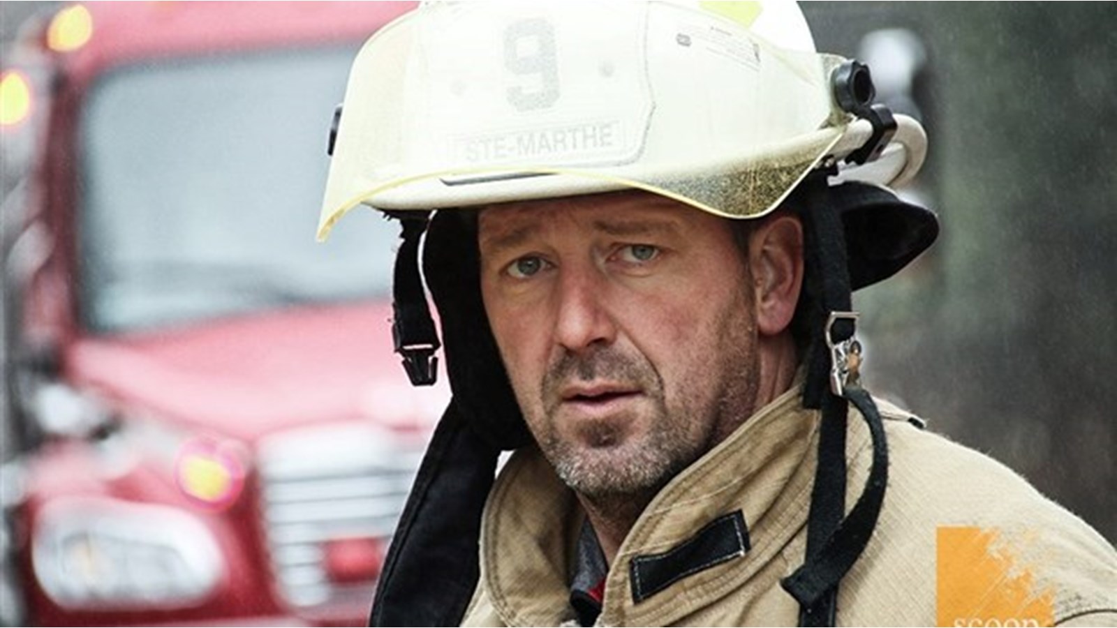 C’est le directeur du service des incendies de Sainte-Marthe, Patrice Lavergne, qui dirigeait les opérations sur place