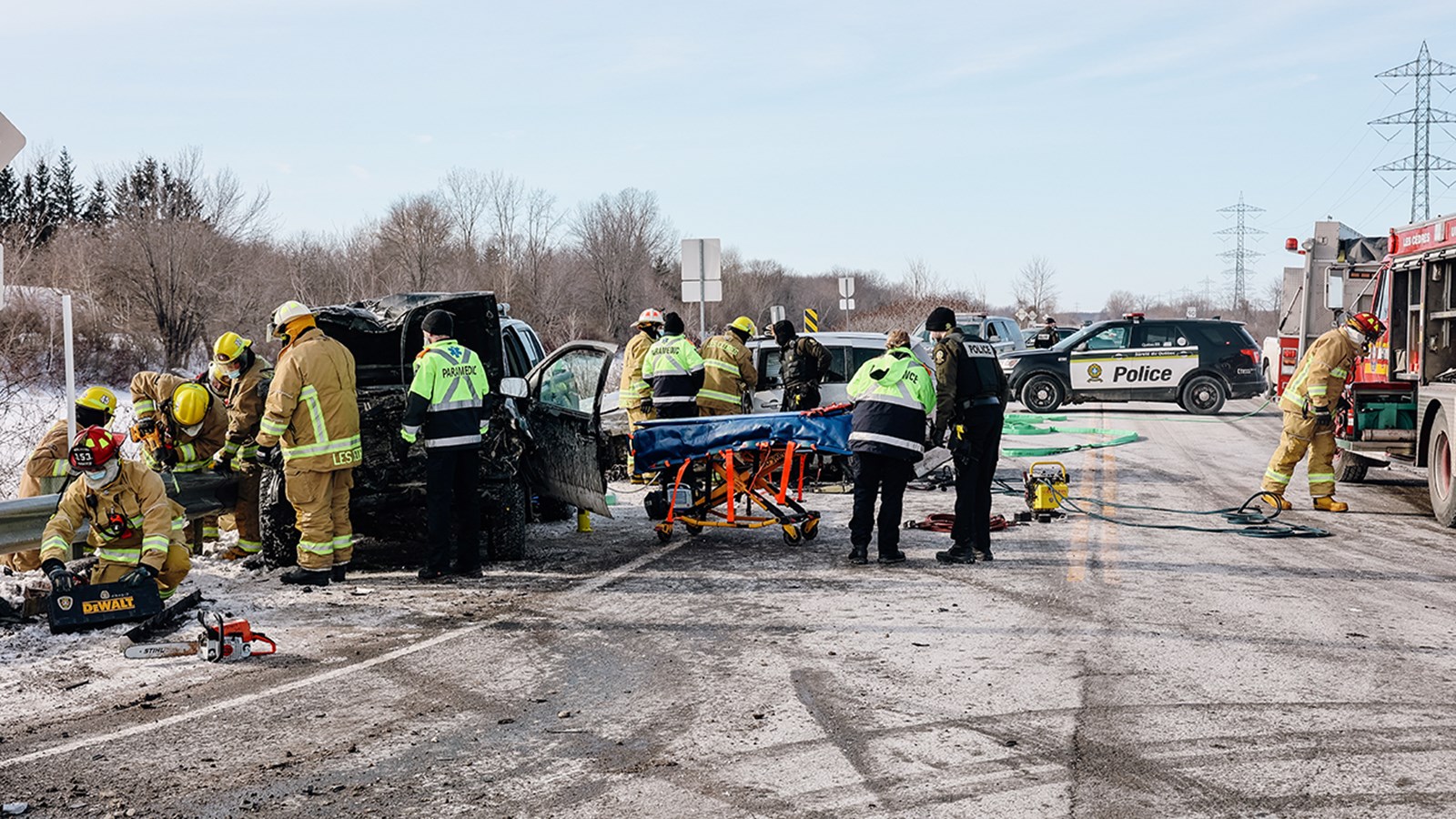 Accident mortel à Les Cèdres cet avant-midi 