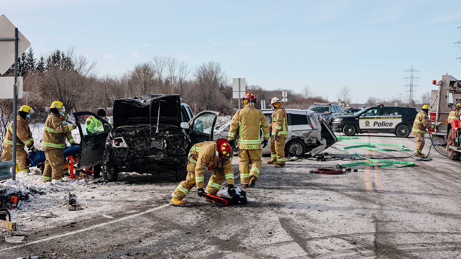 Accident mortel à Les Cèdres cet avant-midi 