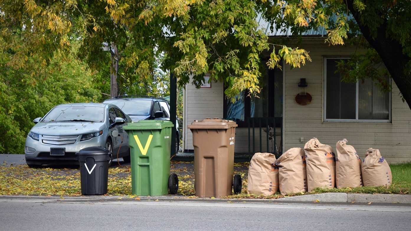 Feuilles mortes et résidus verts : remplissez votre bac brun en premier