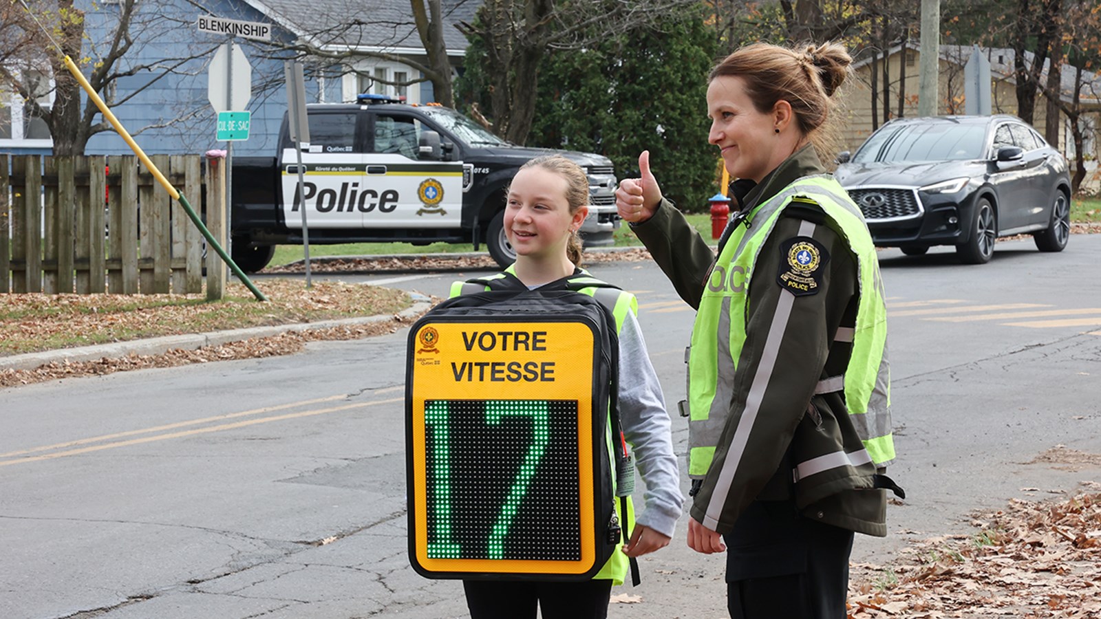 La SQ a lancé son nouvel outil de sensibilisation à la vitesse à Hudson