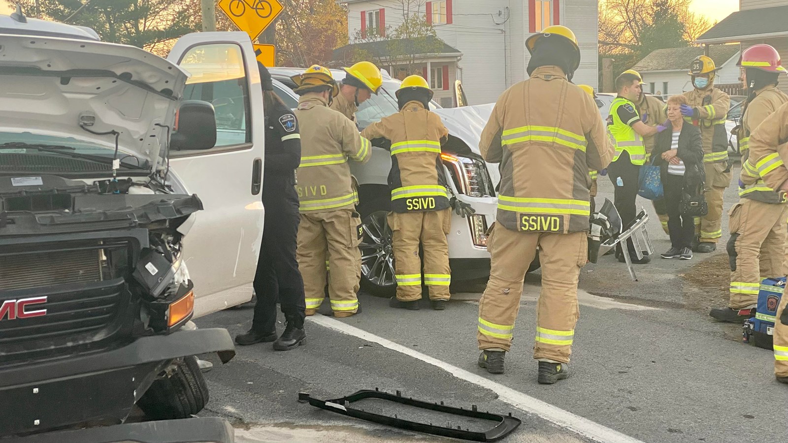 Collision sur le boulevard de Soulanges