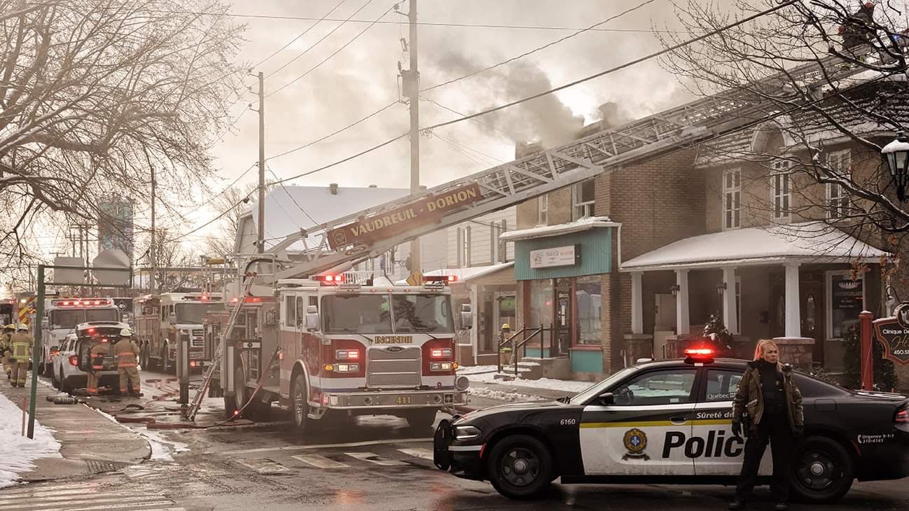 Incendie à Vaudreuil-Dorion: l’agence de Nicole & Cie voyage devra se reloger