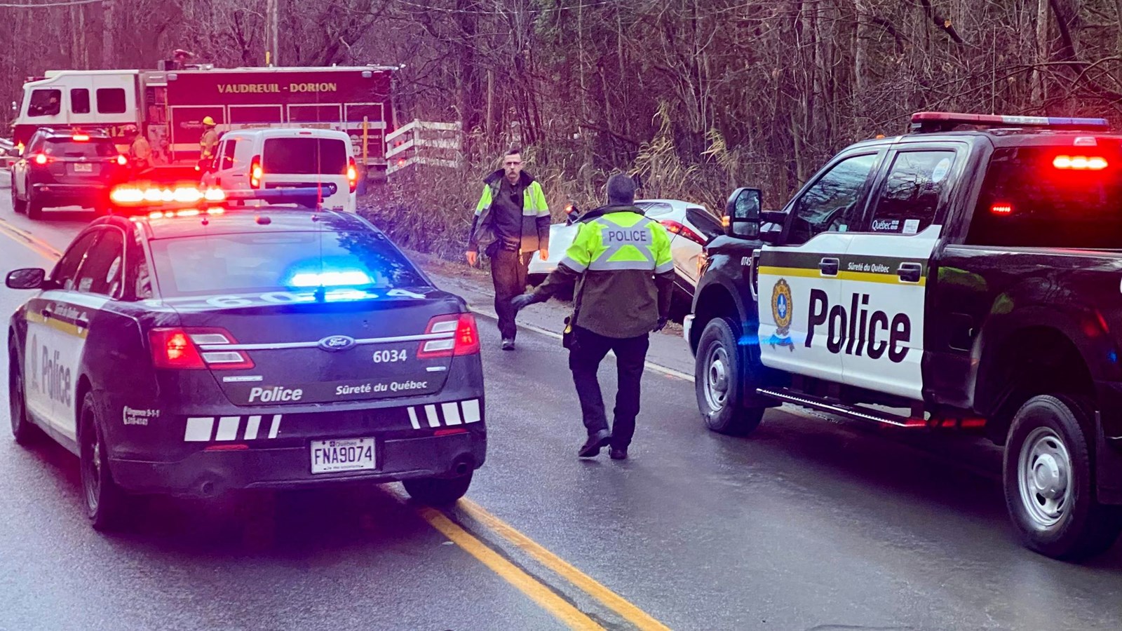 Poursuite policière et arrestation dans Vaudreuil-Soulanges