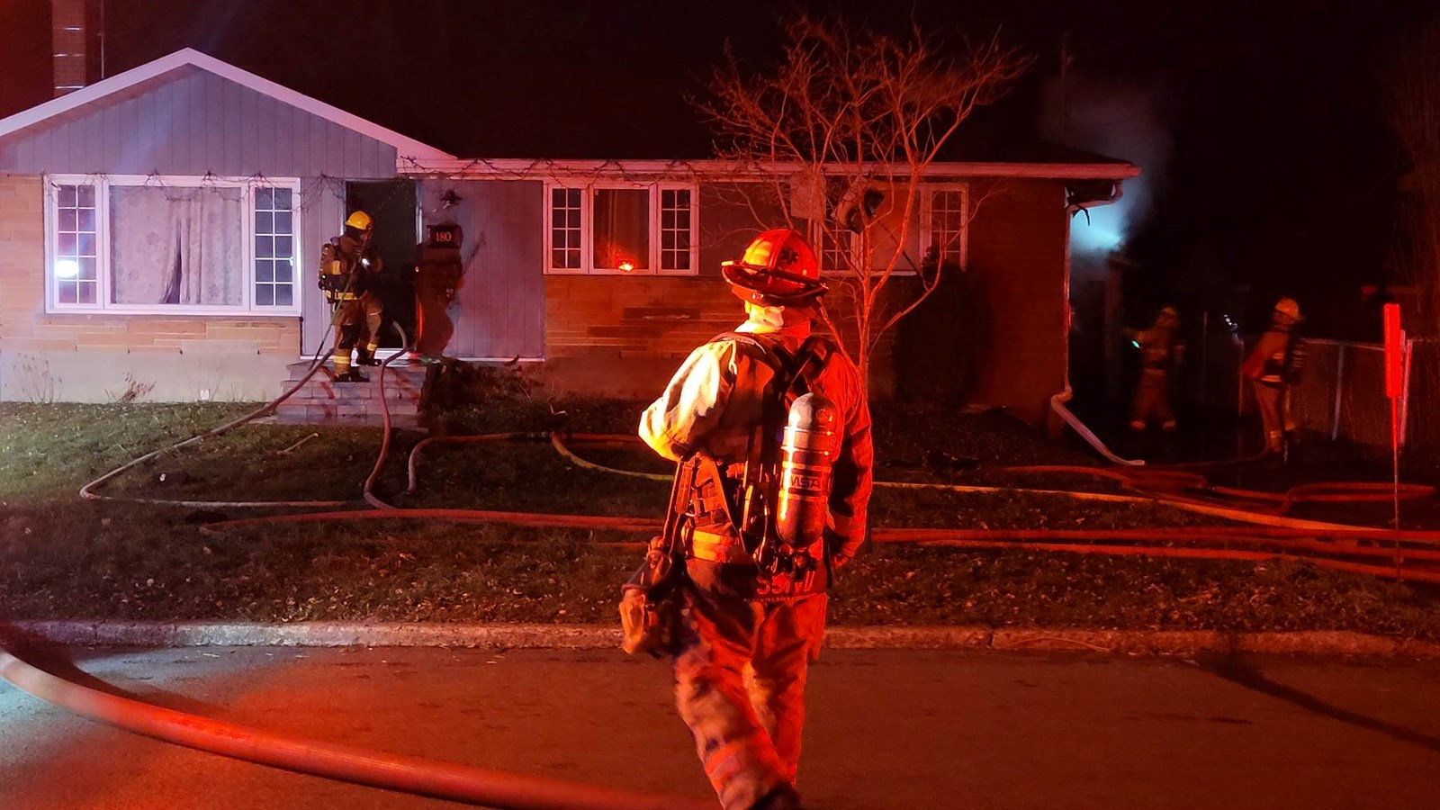 Les pompiers interviennent dans une résidence de la rue Duffy à Vaudreuil-Dorion 