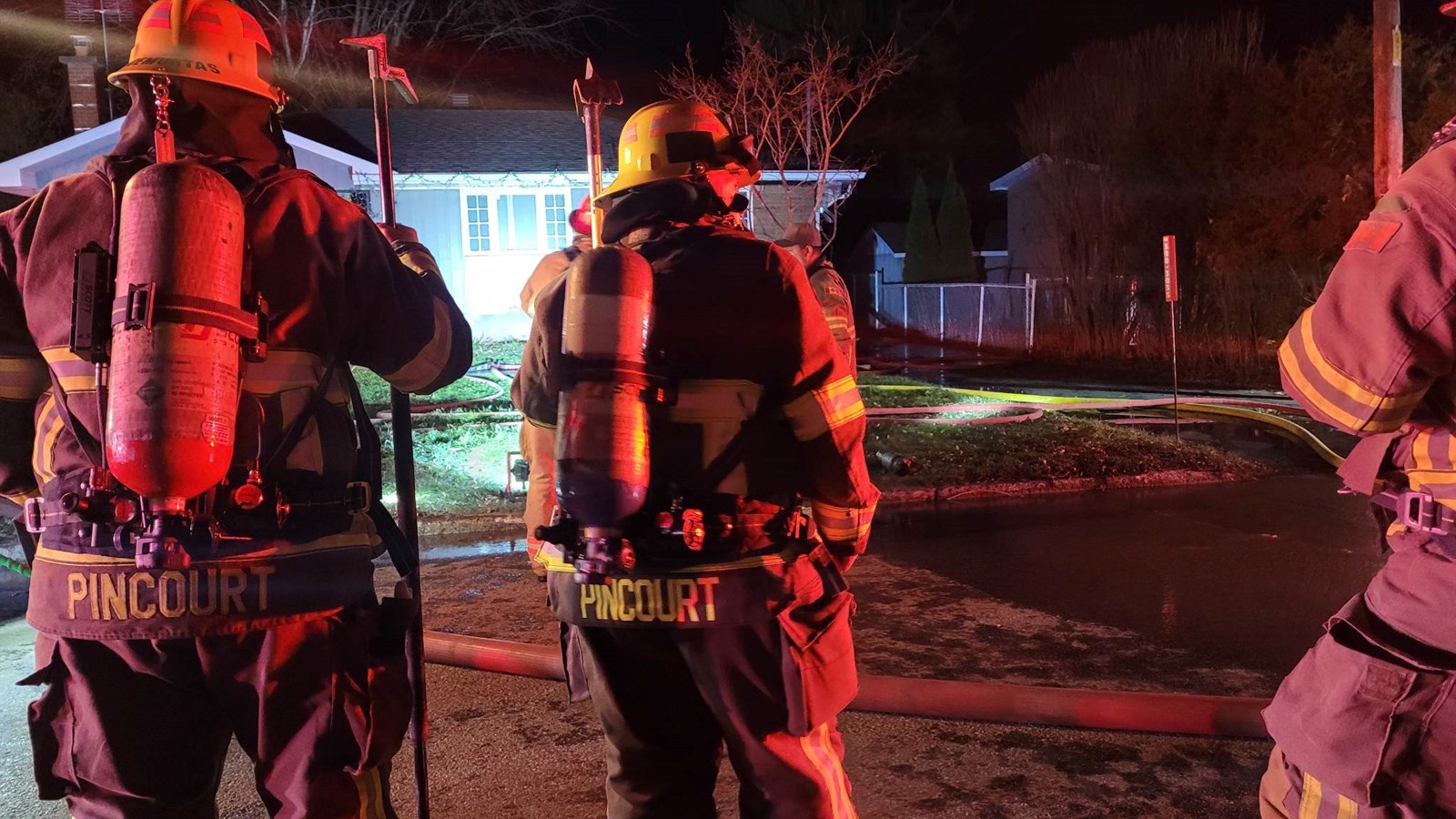 Les pompiers interviennent dans une résidence de la rue Duffy à Vaudreuil-Dorion 