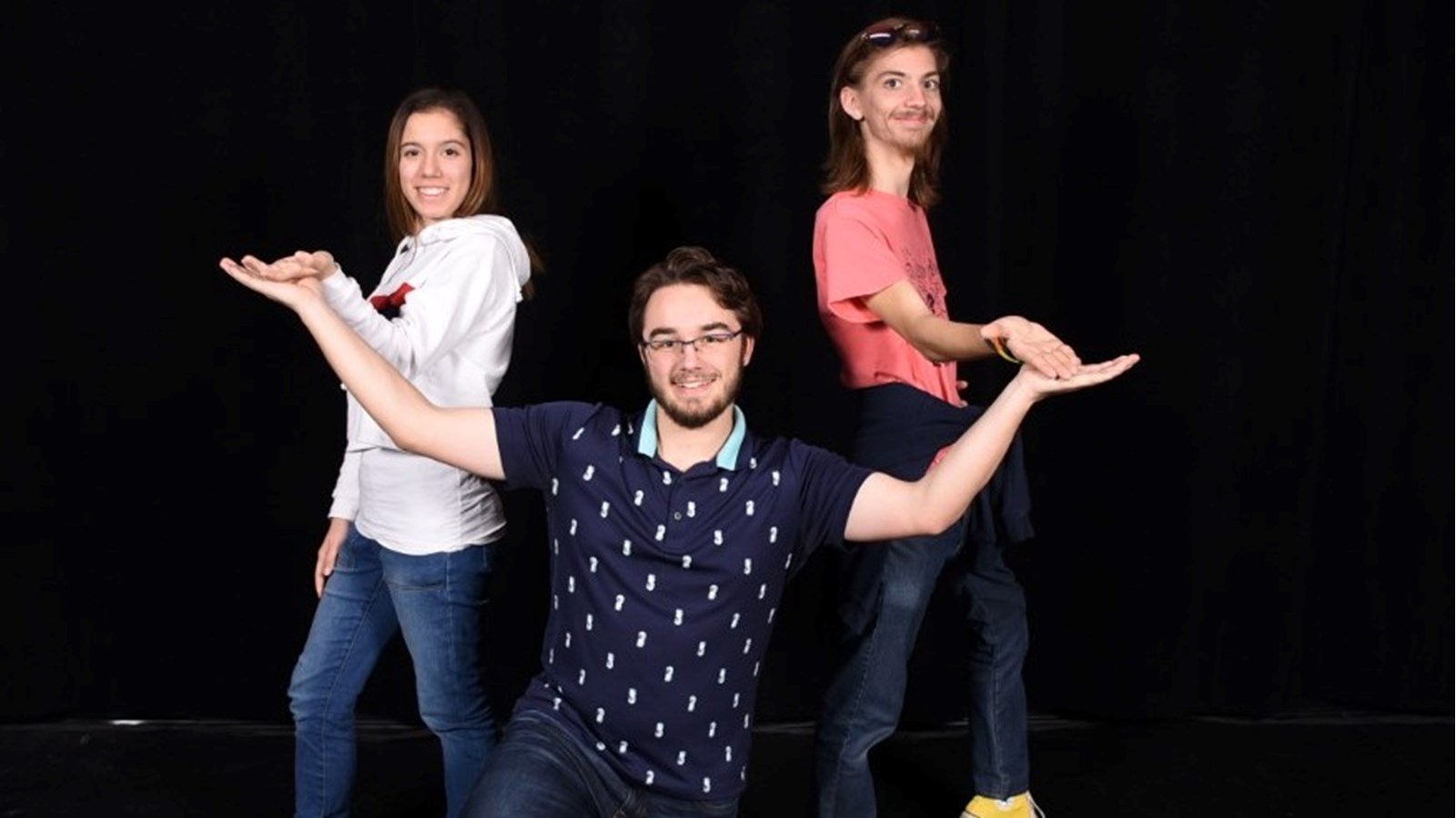 Kathrina Groleau, Yan Garant et Nicolas Faucher ont assuré l'animation de la soirée