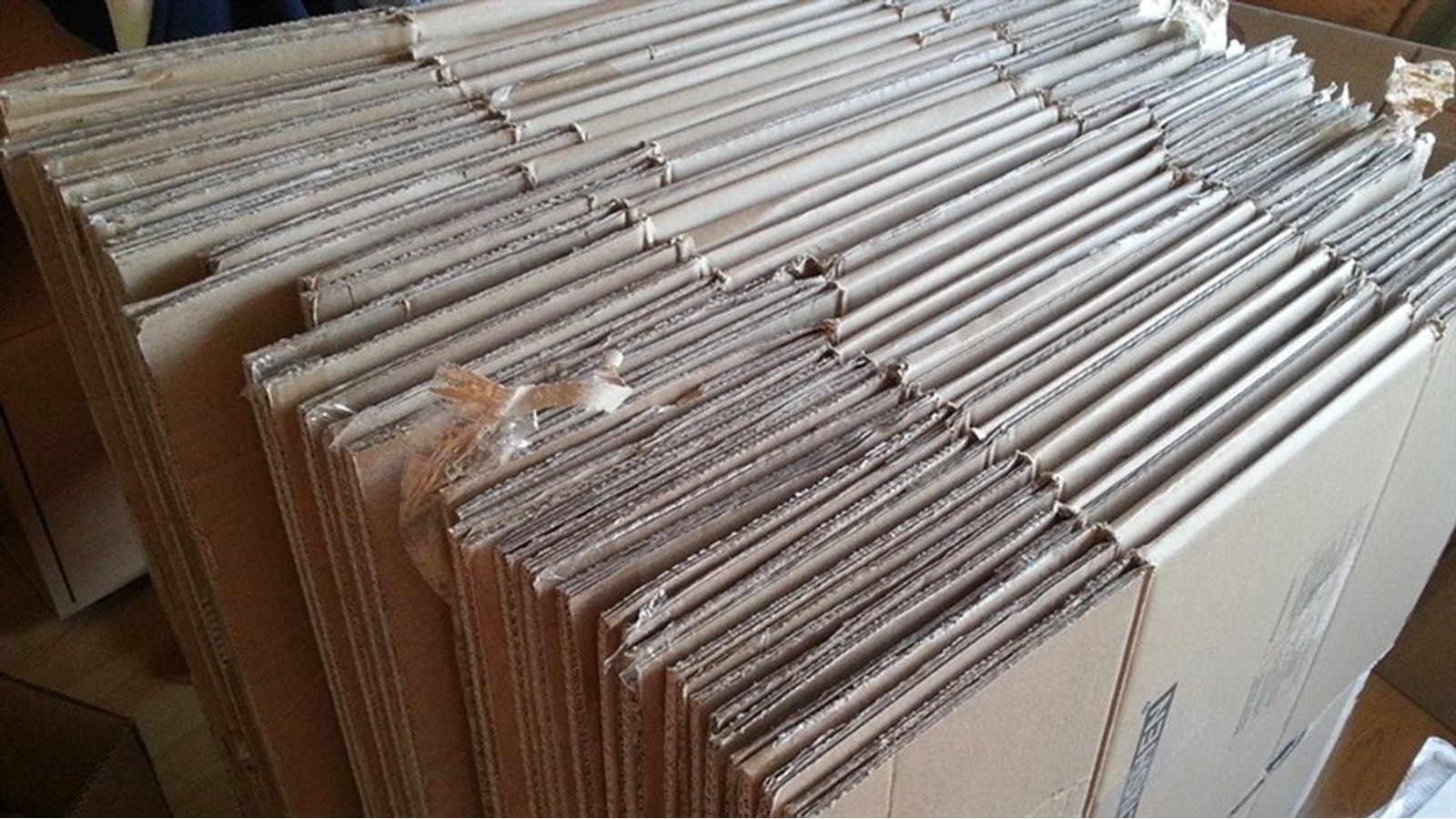 En janvier, on se débarrasse de nos surplus de carton