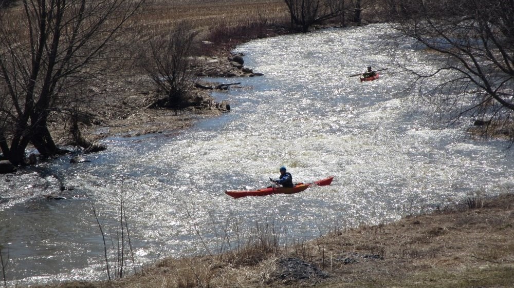 Descente annuelle en canoë-kayak de la rivière Beaudette, le 23 avril