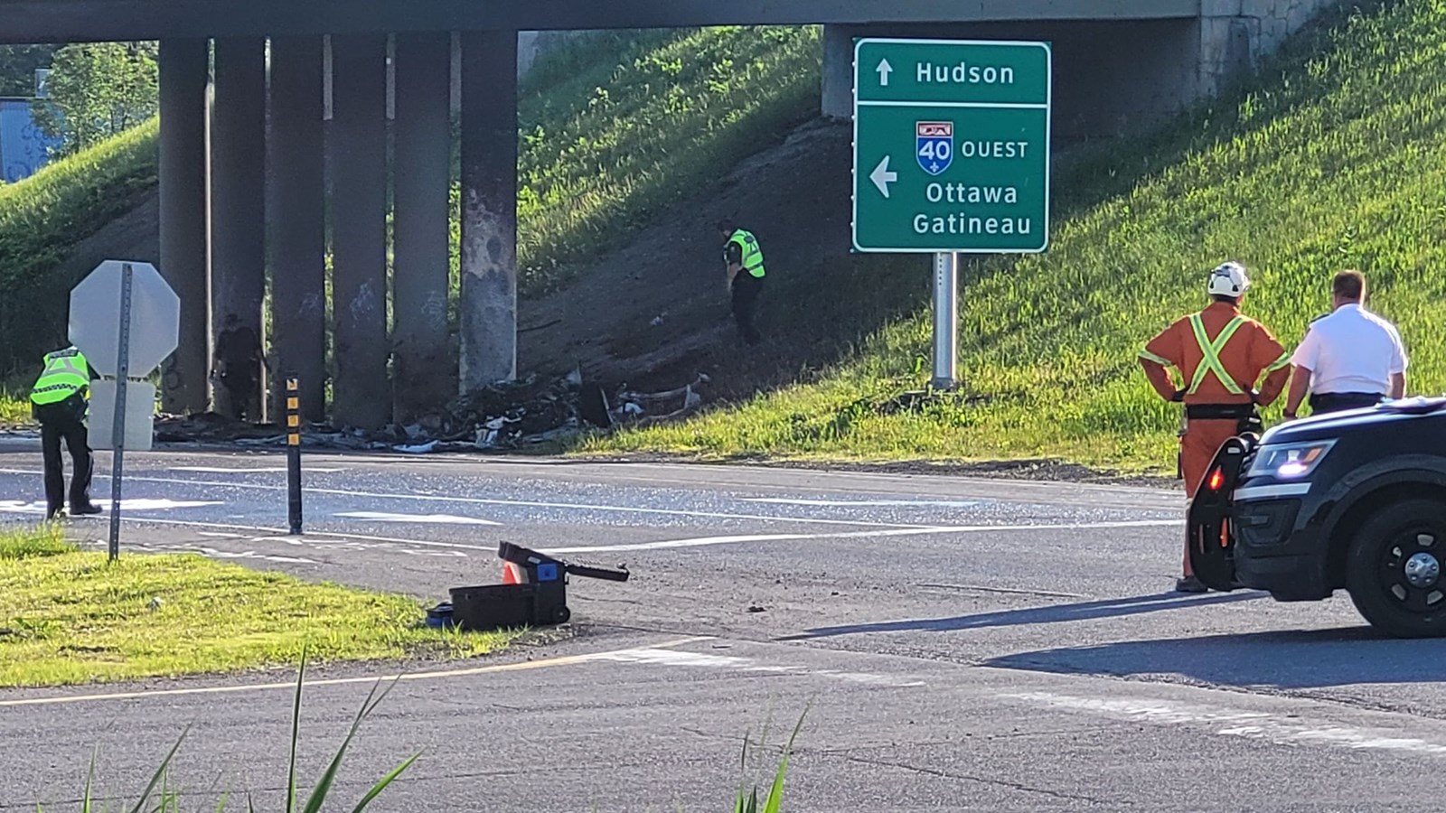 Un accident mortel cause la fermeture de l'autoroute 40 à Saint-Lazare