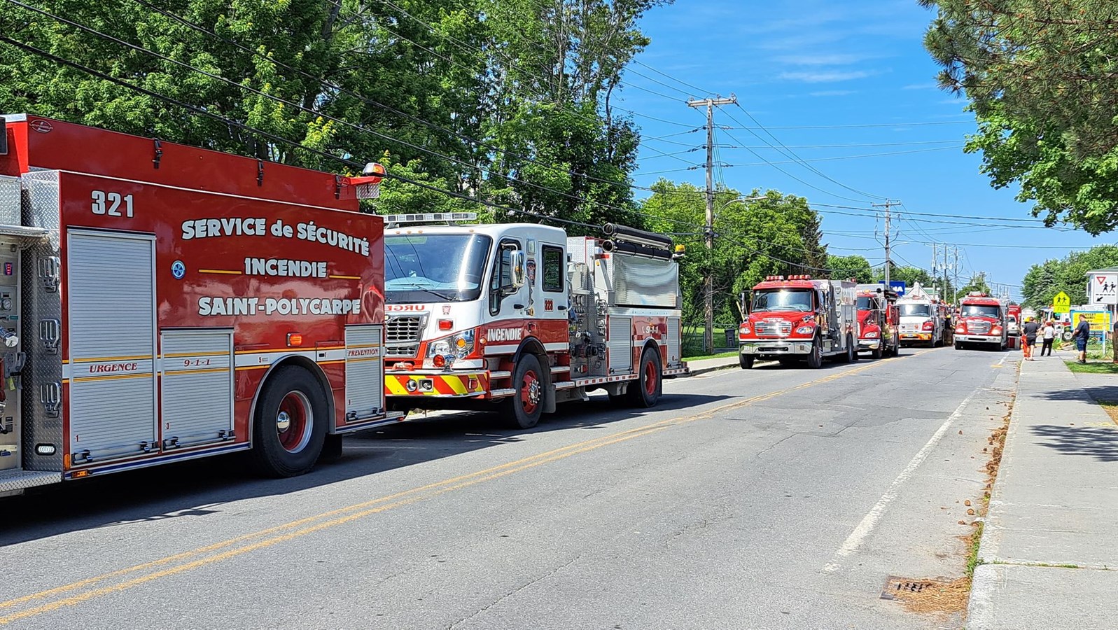 Incendie à Saint-Polycarpe: les dommages frôleraient la barre des 50 000$ 