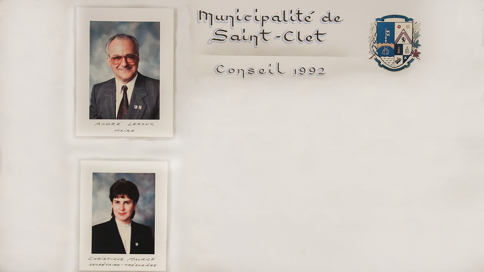 Les photos ont été reproduite à partir de la dernière mosaïque de la Municipalité de Saint-Clet où ils figurent