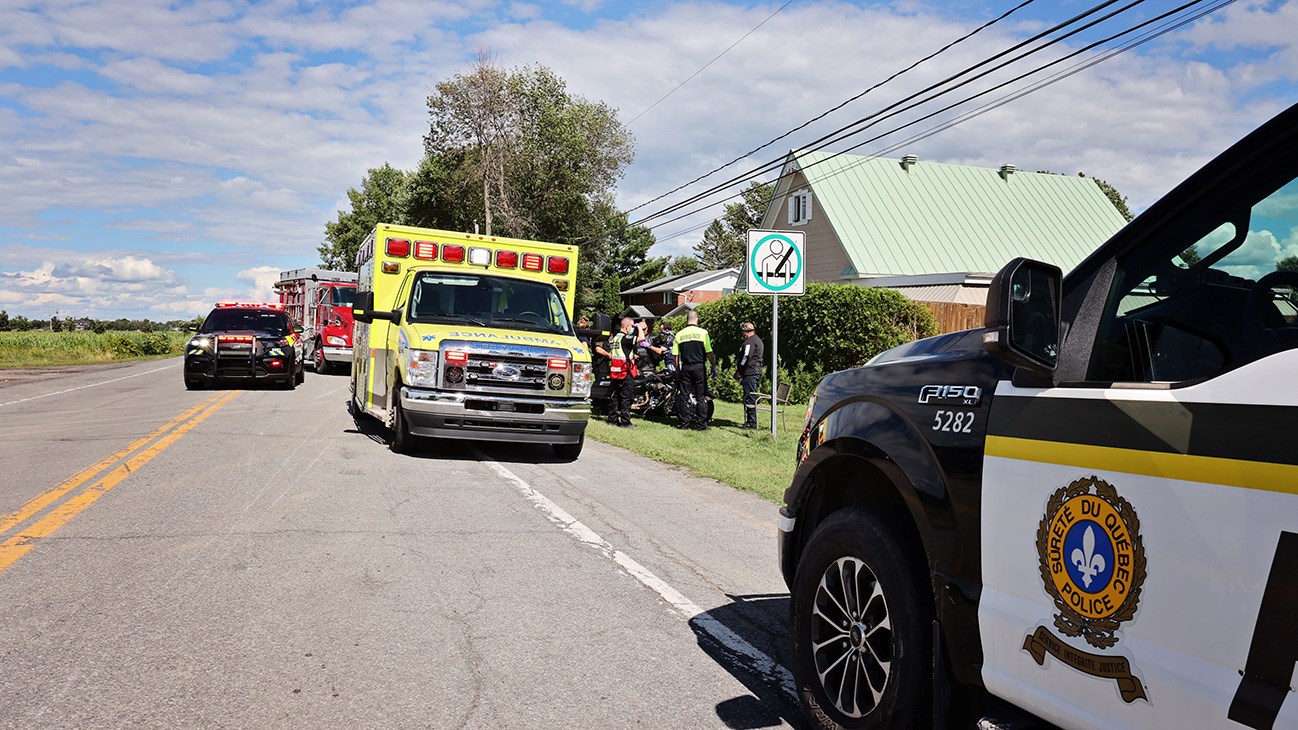 Collision entre deux motocyclettes