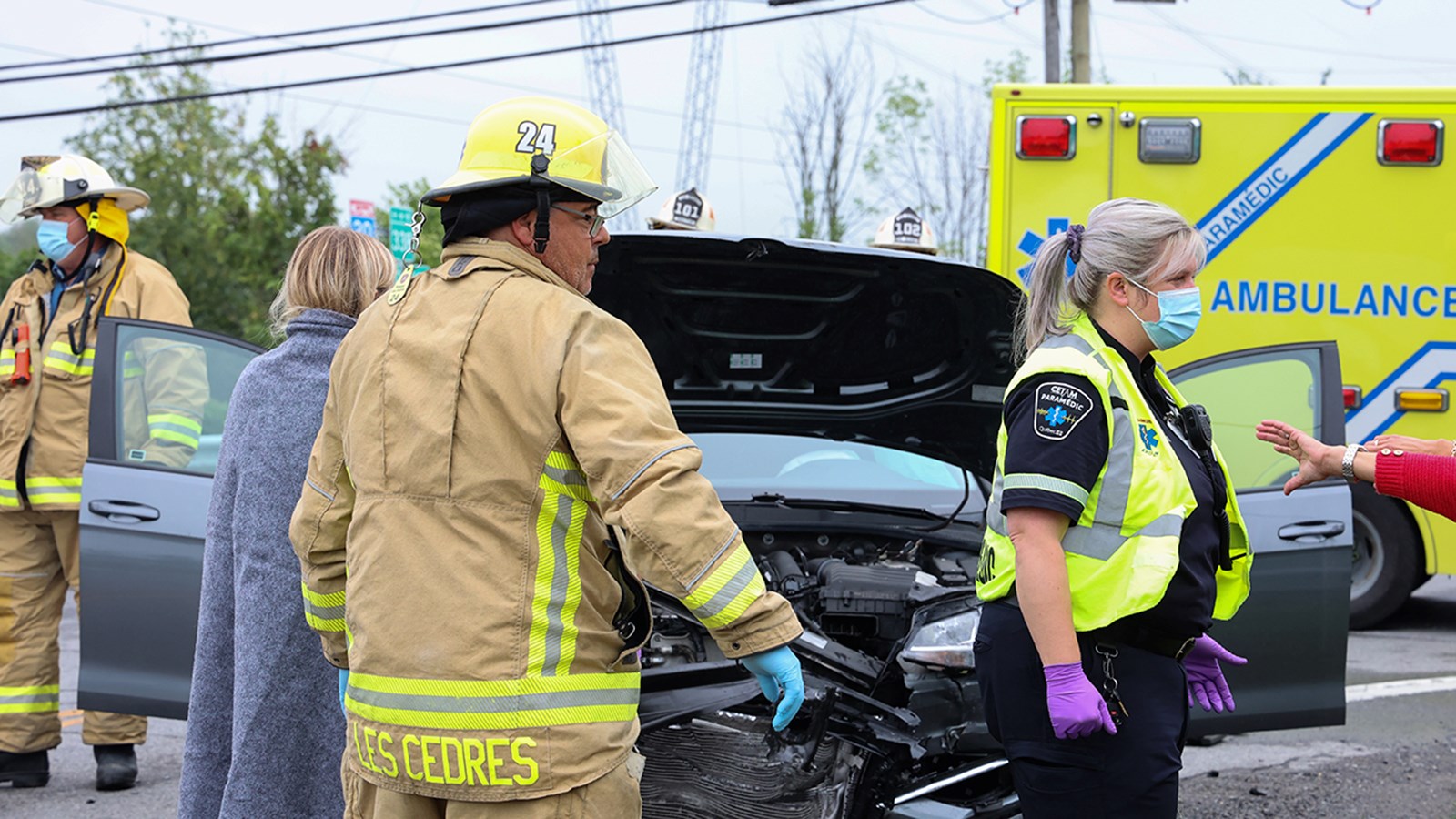 Deux blessés légers dans une collision aux Cèdres 