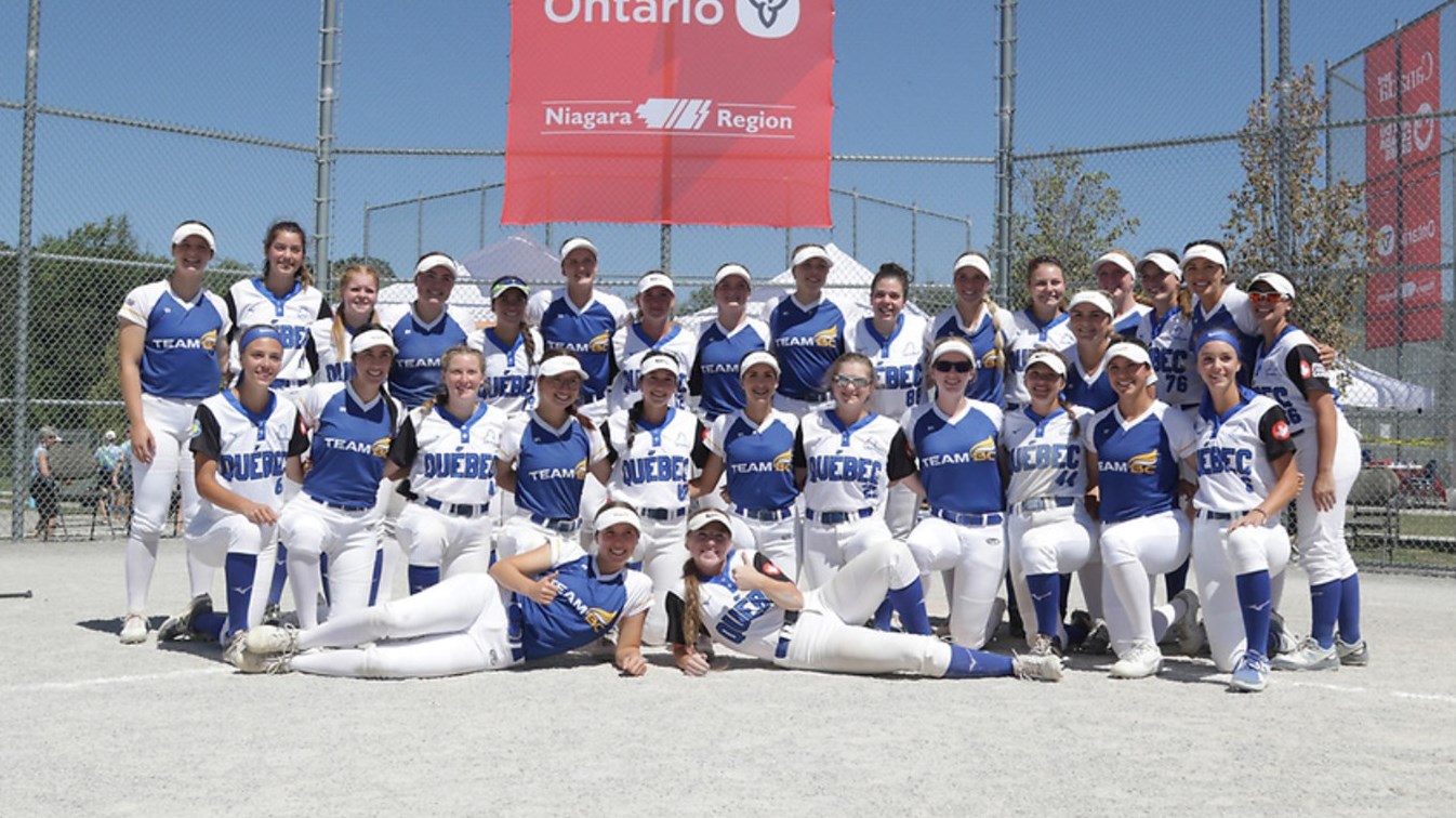 La team Québec de Softball remporte la médaille d'argent