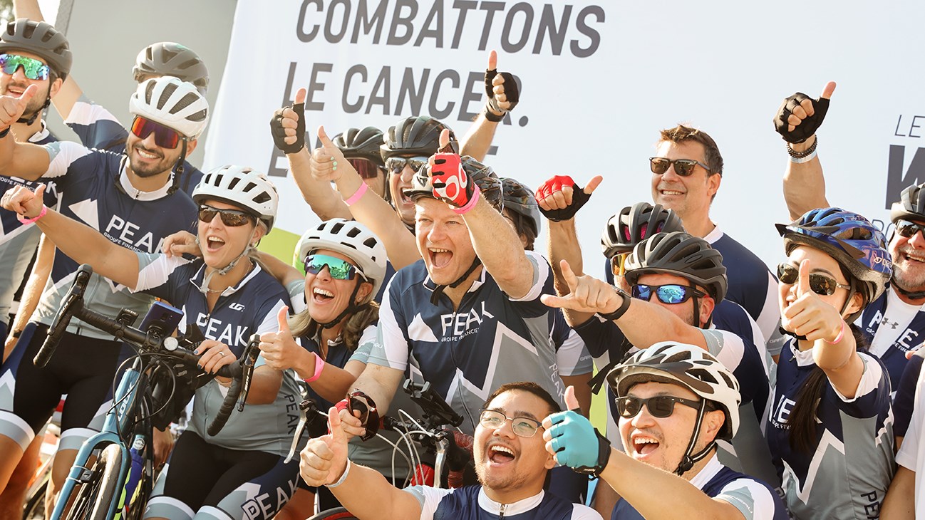 Les cyclistes prennent d'assaut Vaudreuil-Soulanges pour une bonne cause