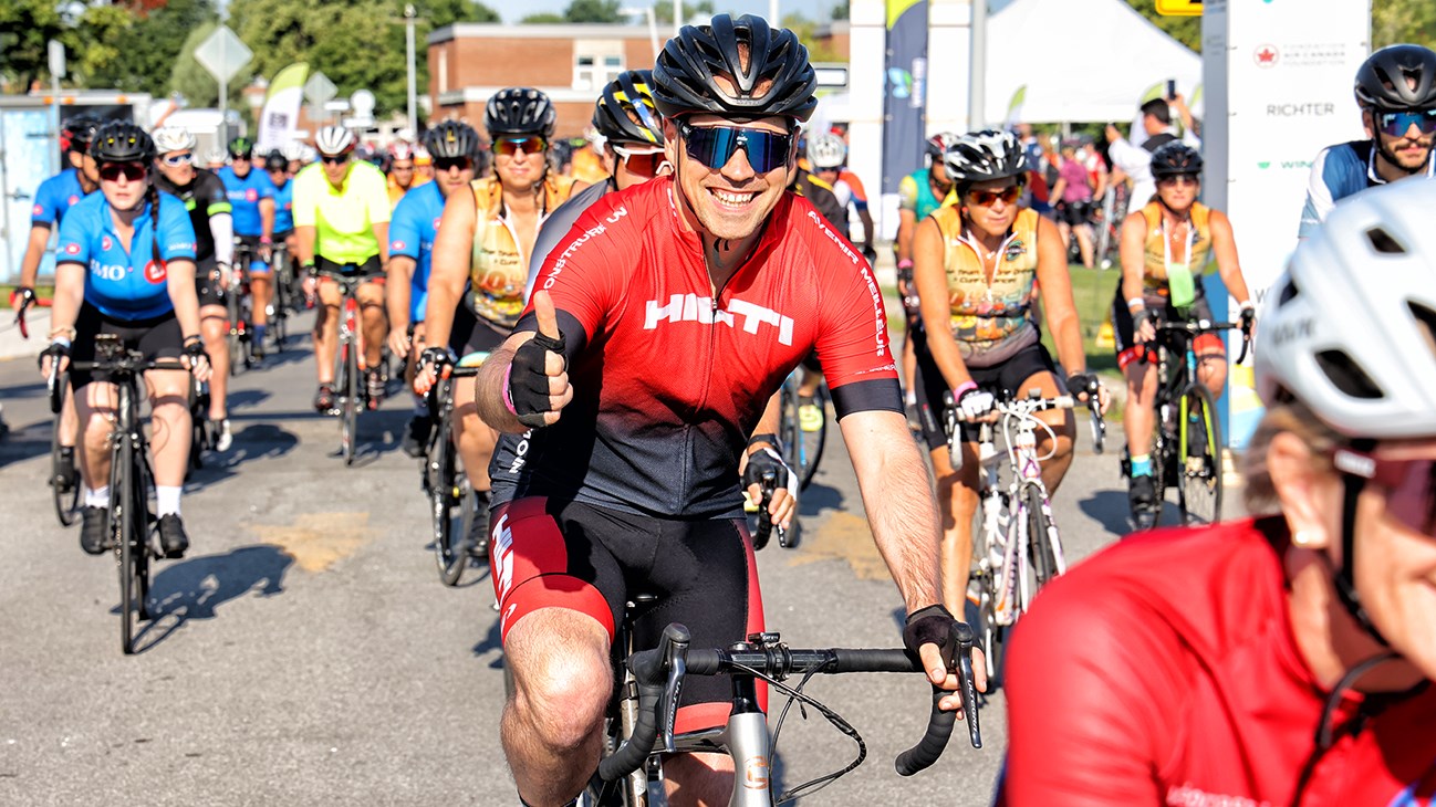 Les cyclistes prennent d'assaut Vaudreuil-Soulanges pour une bonne cause