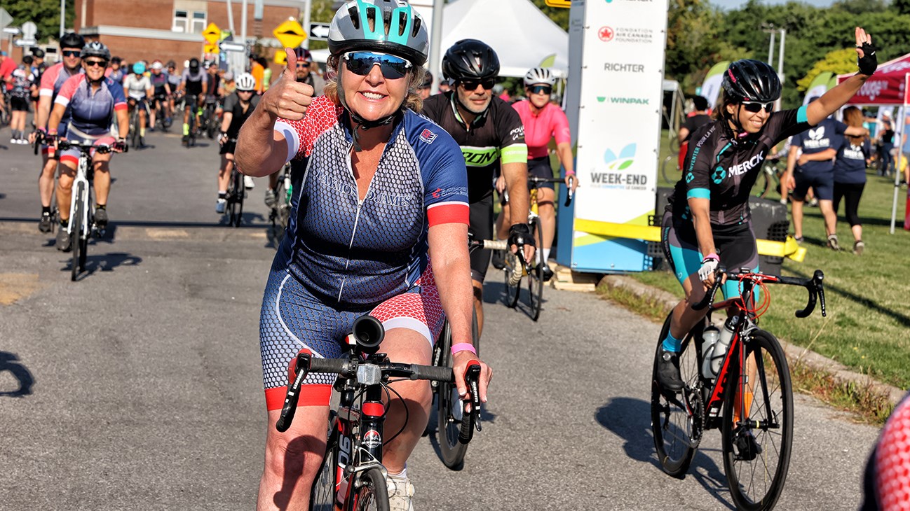 Les cyclistes prennent d'assaut Vaudreuil-Soulanges pour une bonne cause