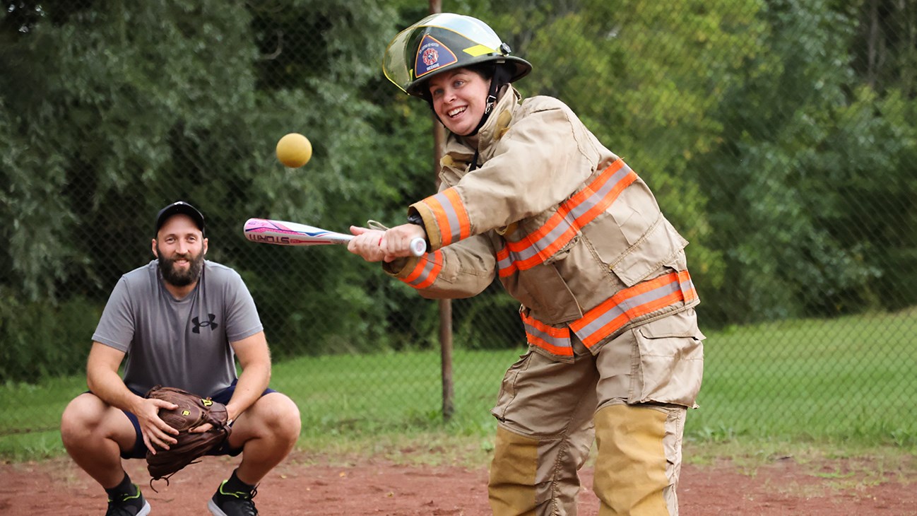 Un match de baseball à bâtons rompus à Sainte-Justine-de-Newton