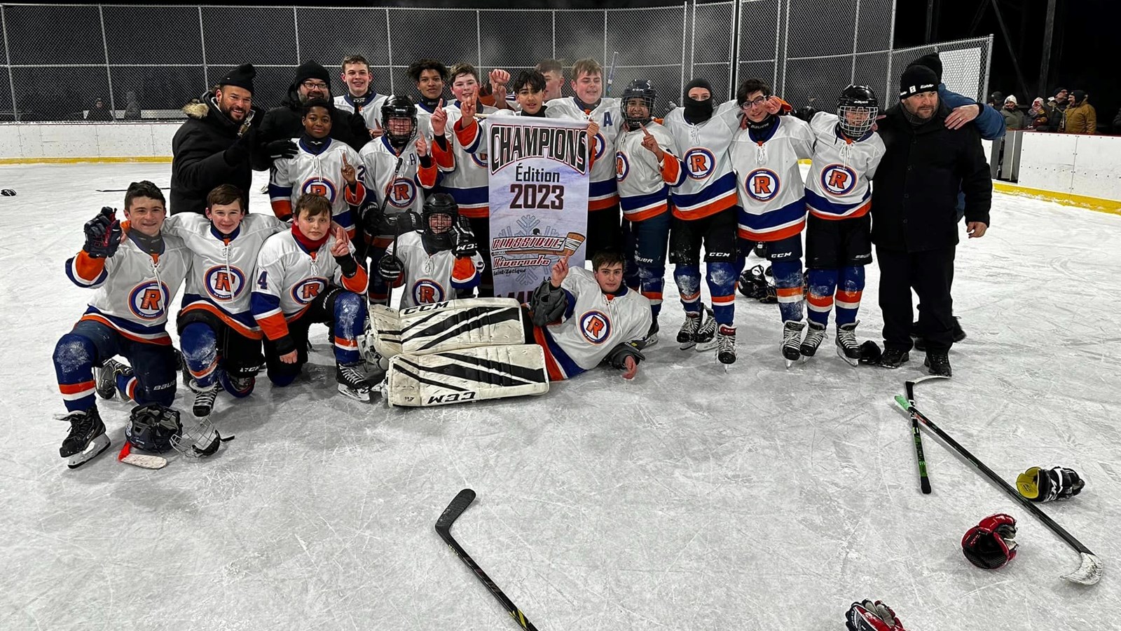 Gagnants catégorie mineurs - Masculin Riverains 15 B