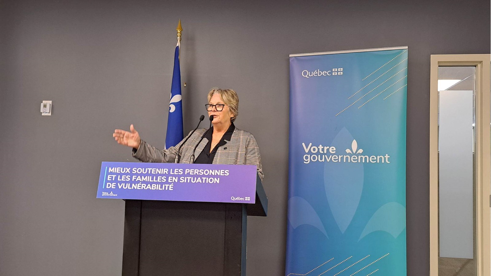 La ministre responsable de la Solidarité sociale et de l’Action communautaire, Chantal Rouleau était de passage dans la région en ce lundi 30 janvier
