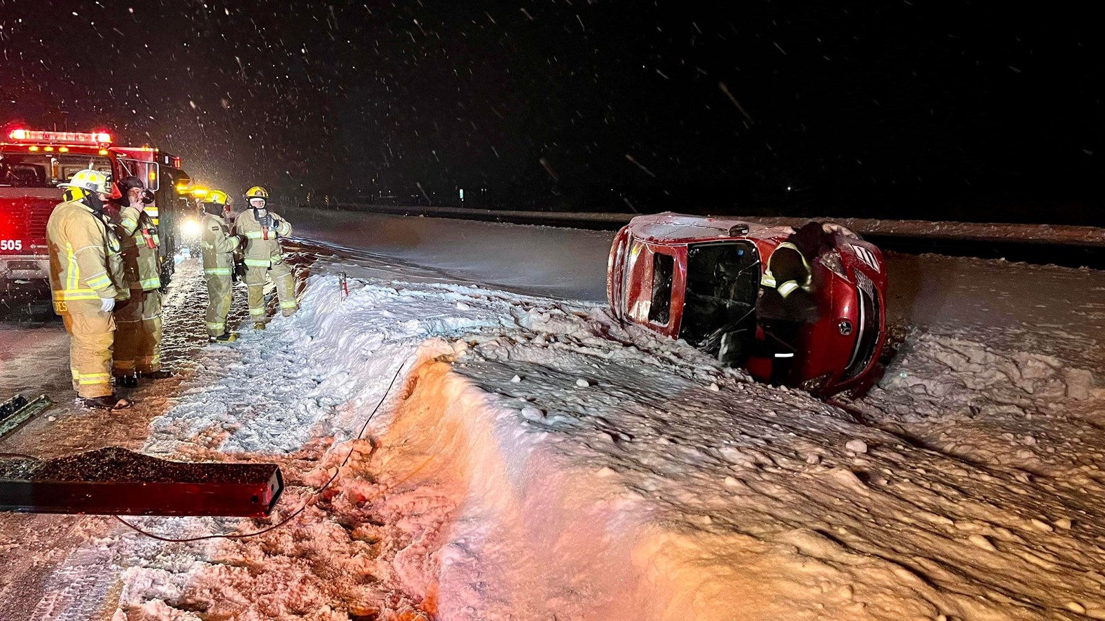 Une perte de contrôle se termine en capotage sur l'autoroute 20