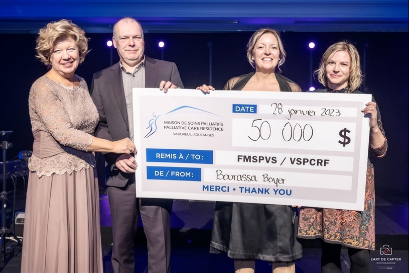 L''équipe de Bourassa Boyer remet 50 000 $
